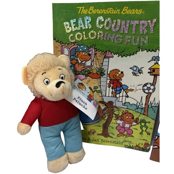 The Berenstain Bears Activity Books with Mama & Brother Plush Set Kids Bundle - Picture 2 of 13